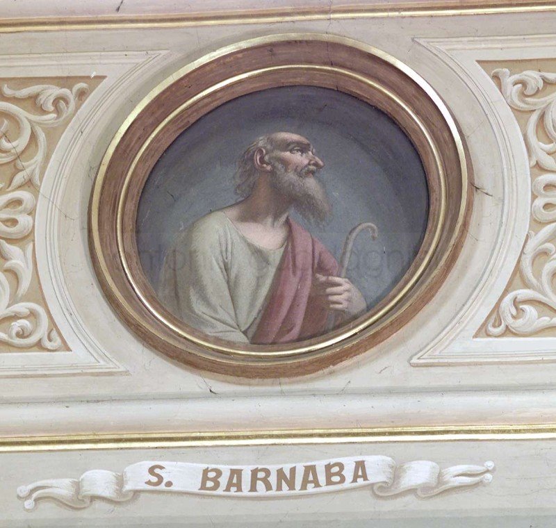 San Barnaba -1867 - affresco - chiesa di San Giovanni Evangelista - Poscante (BG)